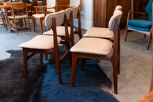 Load image into Gallery viewer, Vintage Afromosia Dining Chairs - Set of Four