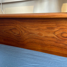 Load image into Gallery viewer, Vintage Queen Teak Platform Bed with Floating Night Stands