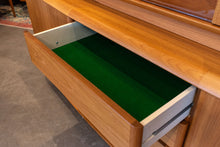 Load image into Gallery viewer, Vintage Teak Sideboard/Hutch with Lighted Glass Topper