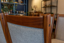 Load image into Gallery viewer, Restored Afromosia Dining Chair Set of Six