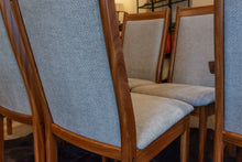 Load image into Gallery viewer, Restored Afromosia Dining Chair Set of Six