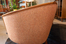 Load image into Gallery viewer, Restored Teak Framed Barrel Sofa