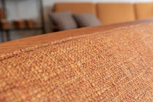 Load image into Gallery viewer, Restored Teak Framed Barrel Sofa