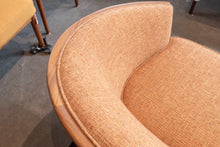 Load image into Gallery viewer, Restored Teak Framed Barrel Sofa