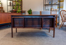 Load image into Gallery viewer, Vintage Rosewood Executive Desk