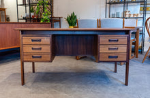 Load image into Gallery viewer, Vintage Rosewood Executive Desk