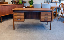 Load image into Gallery viewer, Vintage Rosewood Executive Desk