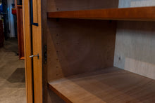 Load image into Gallery viewer, Vintage Teak Tambour Door Office Cabinet