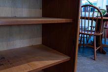 Load image into Gallery viewer, Vintage Teak Tambour Door Office Cabinet