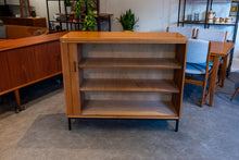 Load image into Gallery viewer, Vintage Teak Tambour Door Office Cabinet