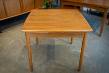 Load image into Gallery viewer, Restored Square Teak Drawleaf Dining Table