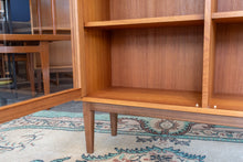 Load image into Gallery viewer, Vintage Teak Locking Glass Display Cabinet