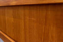 Load image into Gallery viewer, Vintage Teak Executive Desk with Rear Book Shelves