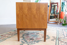 Load image into Gallery viewer, Teak Cabinet on Solid Walnut Legs
