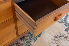 Load image into Gallery viewer, Teak Cabinet on Solid Walnut Legs