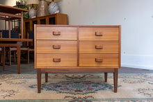 Load image into Gallery viewer, Teak Cabinet on Solid Walnut Legs