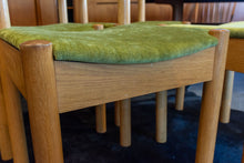 Load image into Gallery viewer, Vintage Reupholstered Oak Dining Chairs