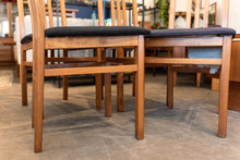 Load image into Gallery viewer, Tall Back Teak Dining Chairs - Set of Four