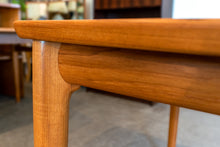 Load image into Gallery viewer, Vintage Teak Dining Table With Two Leaves