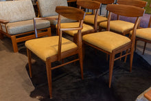 Load image into Gallery viewer, Reupholstered Vintage Sapele Dining Chairs - Set of Six