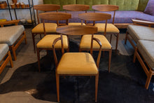 Load image into Gallery viewer, Reupholstered Vintage Sapele Dining Chairs - Set of Six