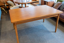 Load image into Gallery viewer, Vintage Teak Drawleaf Dining Table
