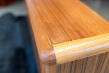 Load image into Gallery viewer, Restored Vintage Teak Queen Bed with Bedside Tables