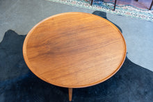 Load image into Gallery viewer, Vintage Round Teak Coffee Table