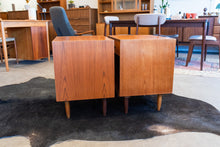 Load image into Gallery viewer, Restored Vintage Teak Bedside Table Pair from Punch Designs