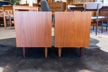 Load image into Gallery viewer, Restored Vintage Teak Bedside Table Pair from Punch Designs