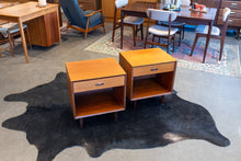 Load image into Gallery viewer, Restored Vintage Teak Bedside Table Pair from Punch Designs