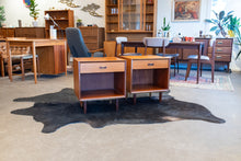 Load image into Gallery viewer, Restored Vintage Teak Bedside Table Pair from Punch Designs