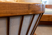 Load image into Gallery viewer, Vintage Oak Framed Sofa and Love Seat
