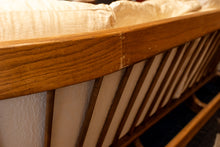 Load image into Gallery viewer, Vintage Oak Framed Sofa and Love Seat