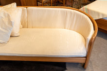 Load image into Gallery viewer, Vintage Oak Framed Sofa and Love Seat