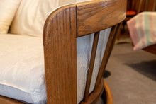 Load image into Gallery viewer, Vintage Oak Framed Sofa and Love Seat