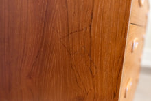 Load image into Gallery viewer, Vintage Teak Four Drawer Dresser with Optional Mirror