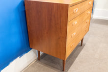 Load image into Gallery viewer, Vintage Teak Four Drawer Dresser with Optional Mirror