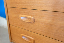 Load image into Gallery viewer, Vintage Teak Four Drawer Dresser with Optional Mirror