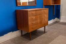 Load image into Gallery viewer, Vintage Teak Four Drawer Dresser with Optional Mirror