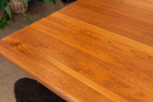 Load image into Gallery viewer, Restored Solid Teak Trestle Dining Table