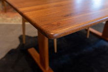 Load image into Gallery viewer, Restored Solid Teak Trestle Dining Table