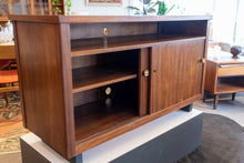 Load image into Gallery viewer, Walnut Sliding Door Credenza