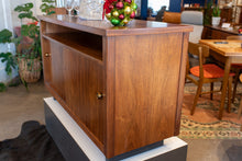 Load image into Gallery viewer, Walnut Sliding Door Credenza