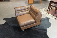 Load image into Gallery viewer, Vintage 1970's Vatne Møbler Leather Corner Seat