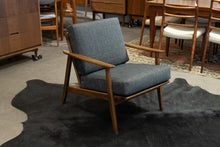 Load image into Gallery viewer, Restored Vintage Wood Frame Lounge Chair