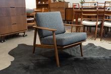 Load image into Gallery viewer, Restored Vintage Wood Frame Lounge Chair