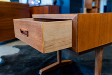 Load image into Gallery viewer, Vintage Teak Bedside Table with Drawer