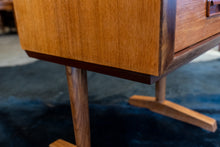 Load image into Gallery viewer, Vintage Teak Bedside Table with Drawer
