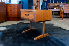 Load image into Gallery viewer, Vintage Teak Bedside Table with Drawer